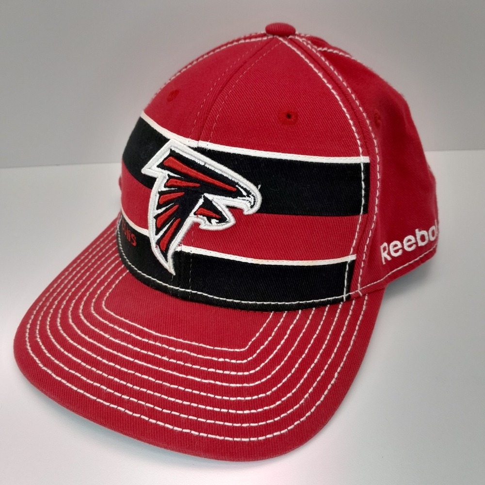 Vintage Atlanta Falcons Reebok NFL Equipment Flex Fit Hat L/XL On Field Cap